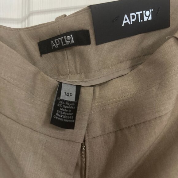 Apt 9 Straight Leg Mid Rise Slacks - Picture 2 of 4